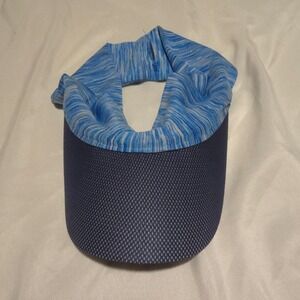 Banana Boat Blue Space Dye UPF 50+ Sun Protection Ponytail Visor Hat OS